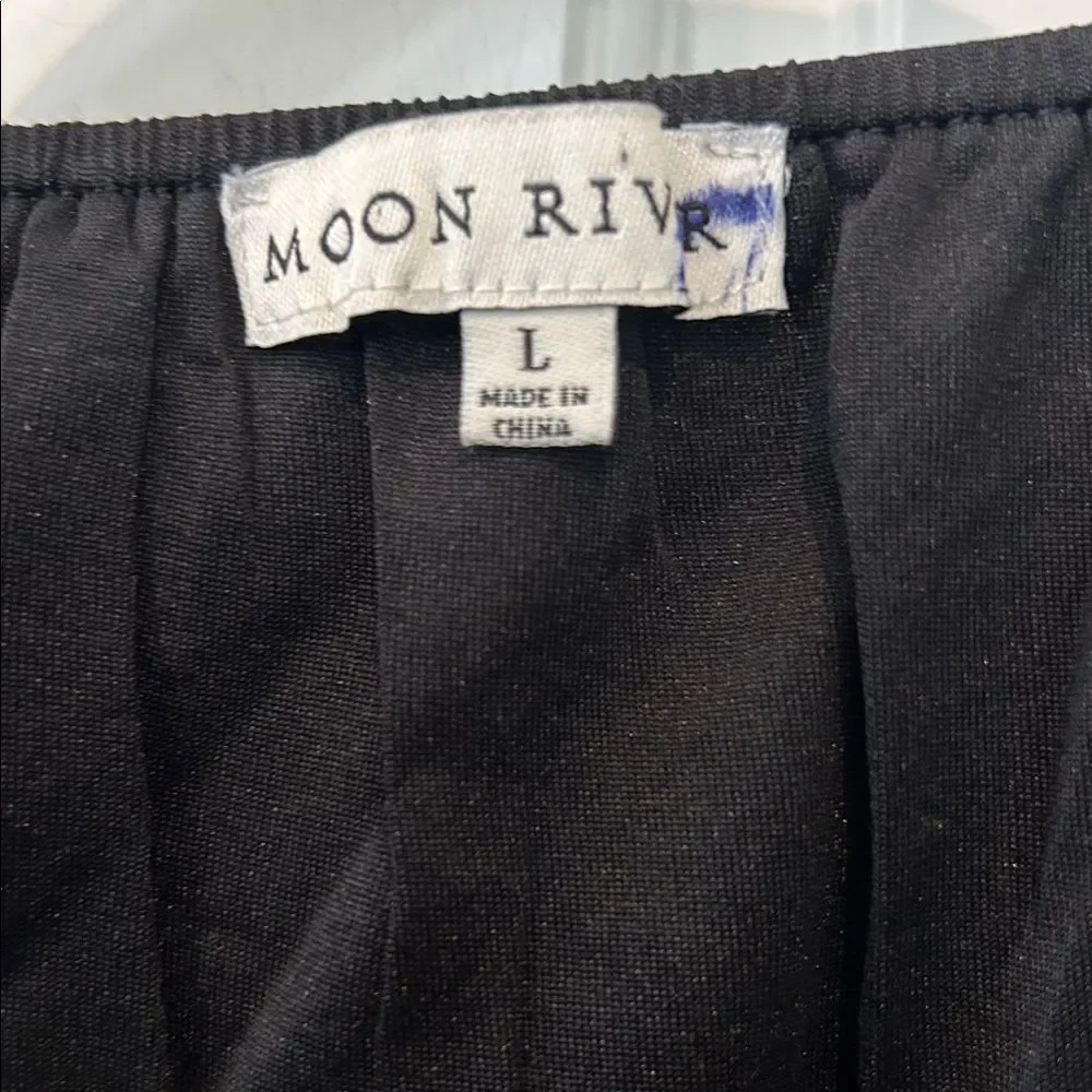 Moon River for Anthropologie Puff Sleeve Open Back Dress large_5